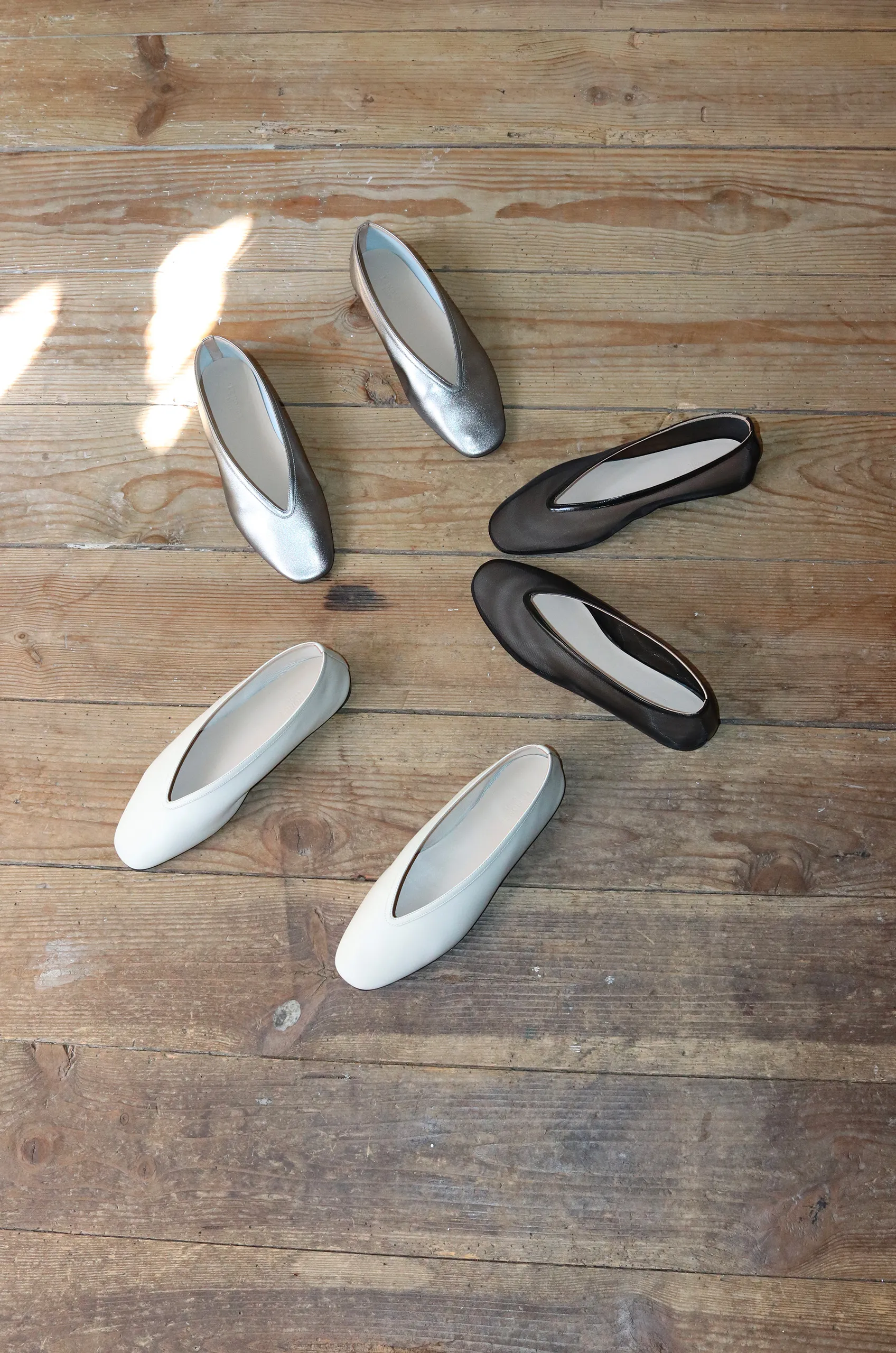 Le Monde Béryl - Luna Slipper Leather - Ecru