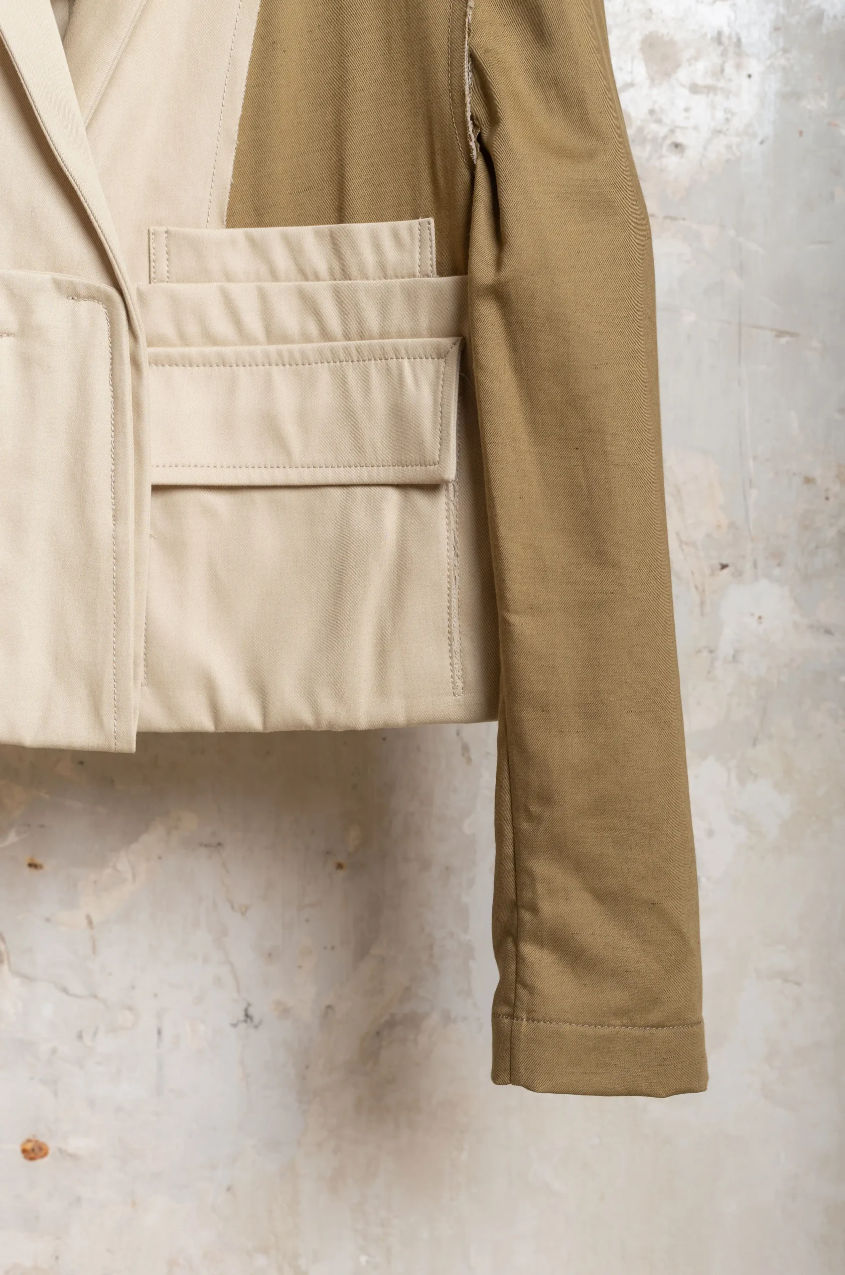 Litkovska - Deconstruction Jacket J03SS24 - Khaki/Beige