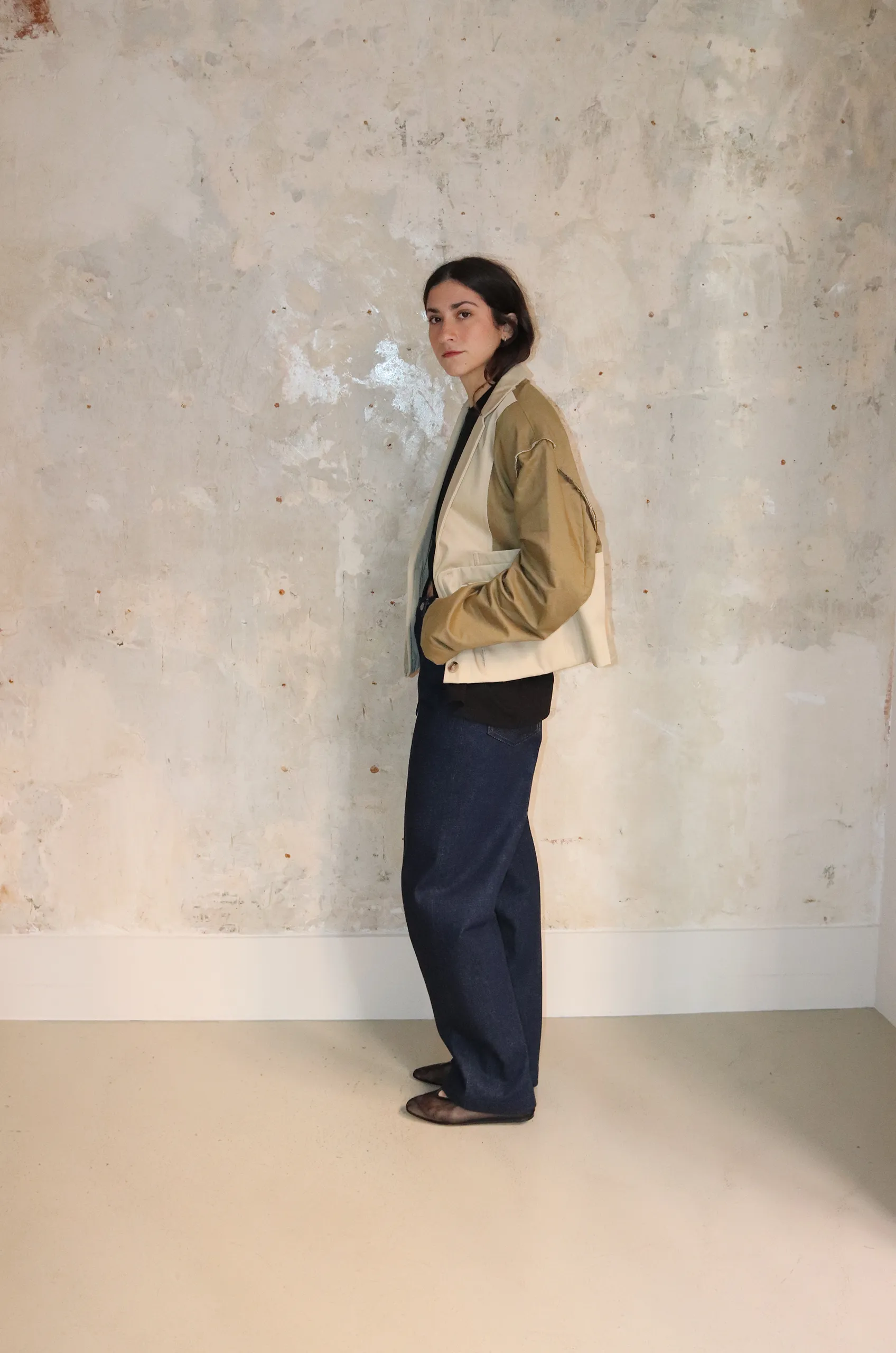 Litkovska - Deconstruction Jacket J03SS24 - Khaki/Beige