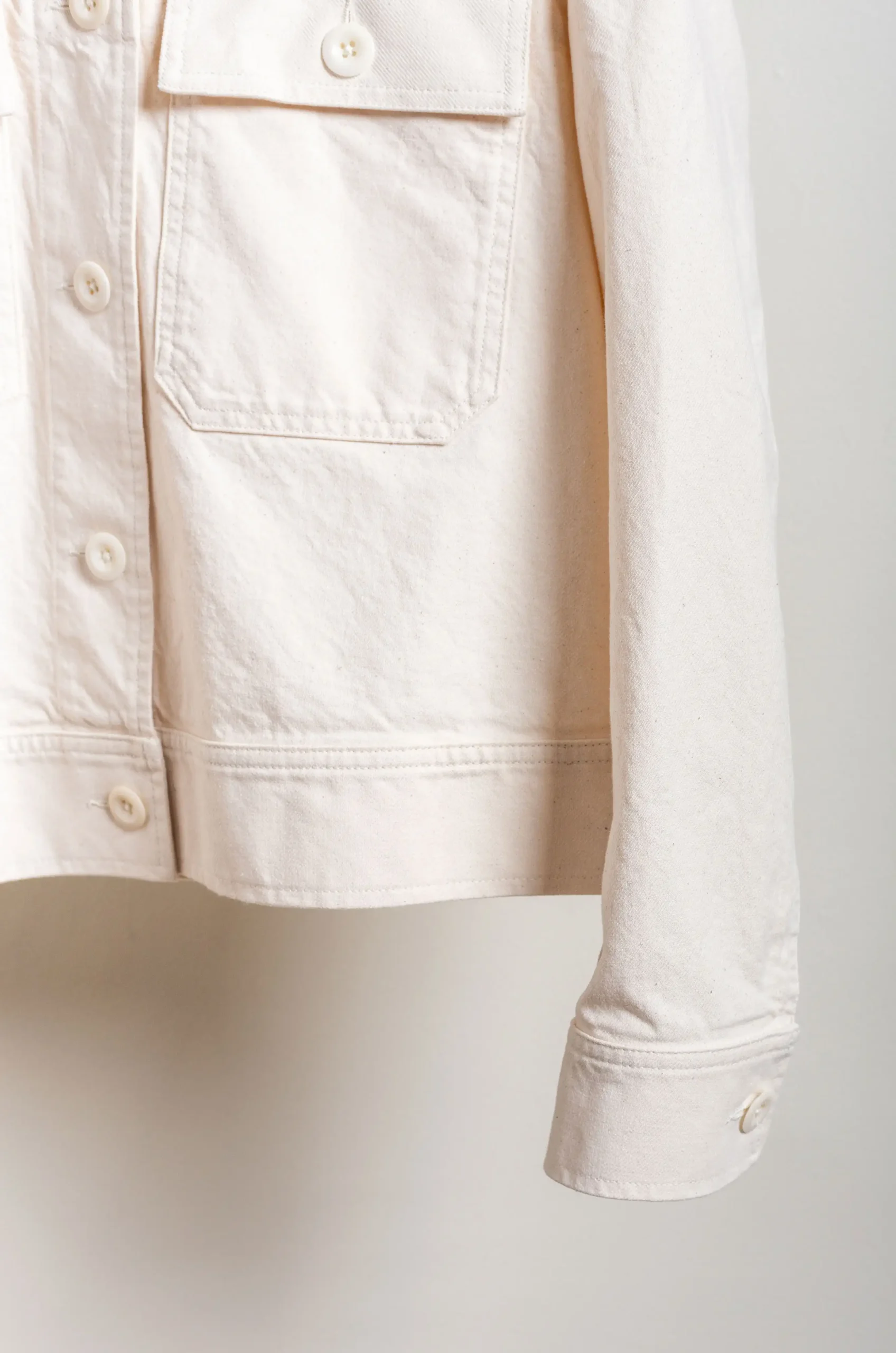 MHL - Cropped Jacket Workwear - Off White
