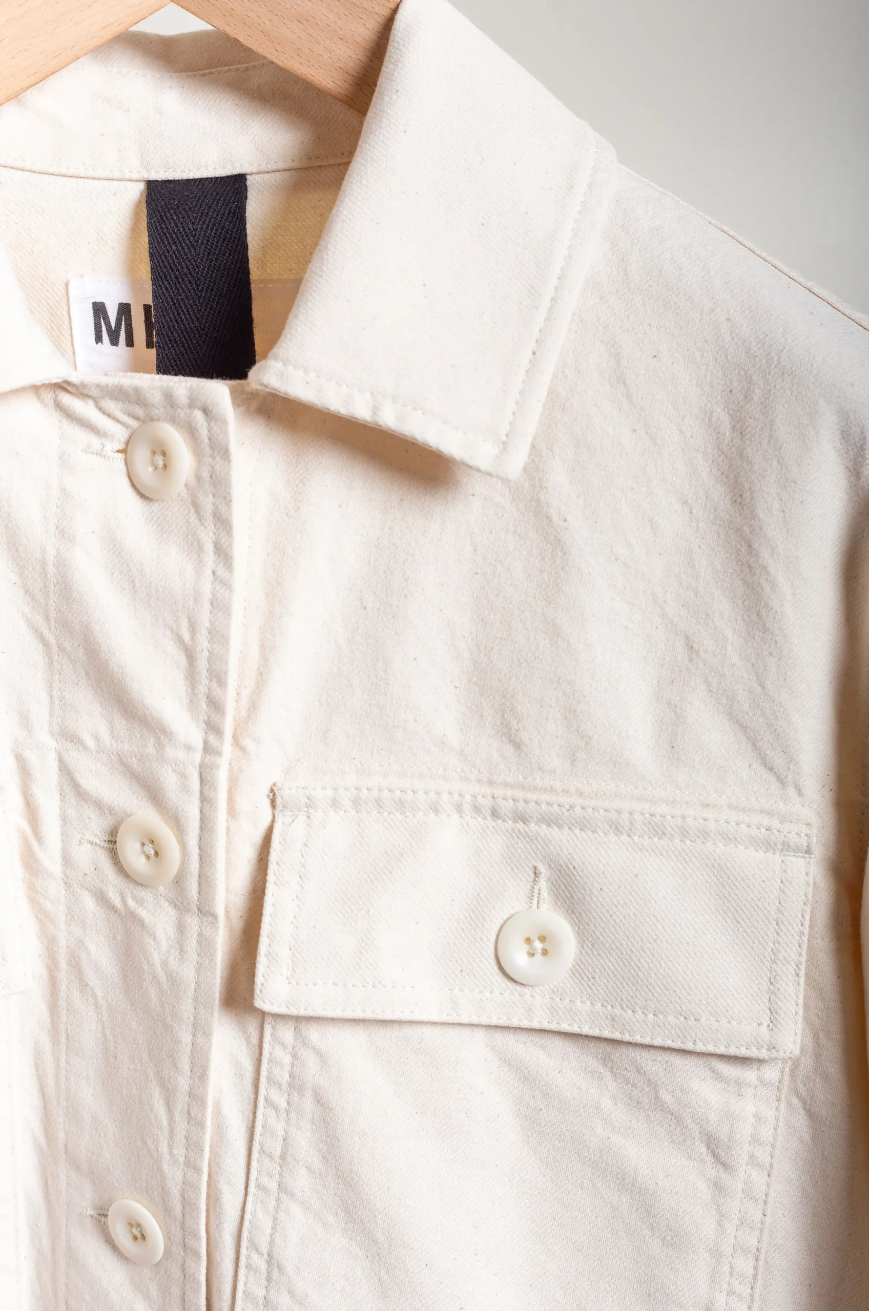 MHL - Cropped Jacket Workwear - Off White