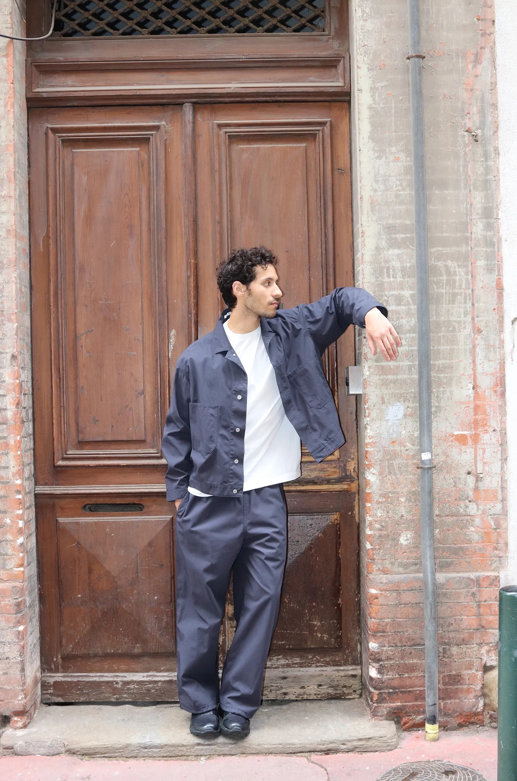 Y - Twill Easy Trousers 40303 - Navy