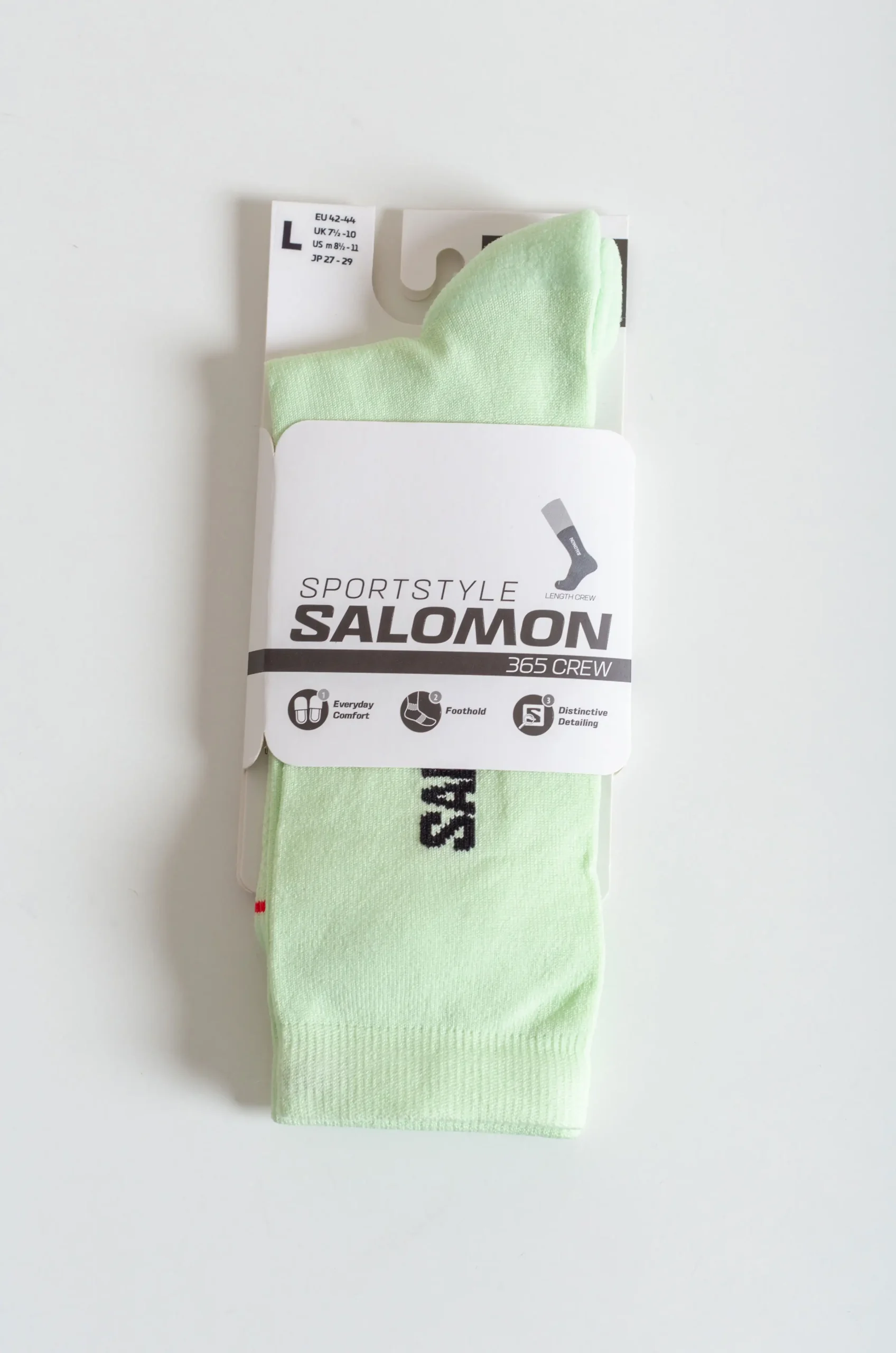 Salomon - Socks 365 Crew Lime - Cream/Black