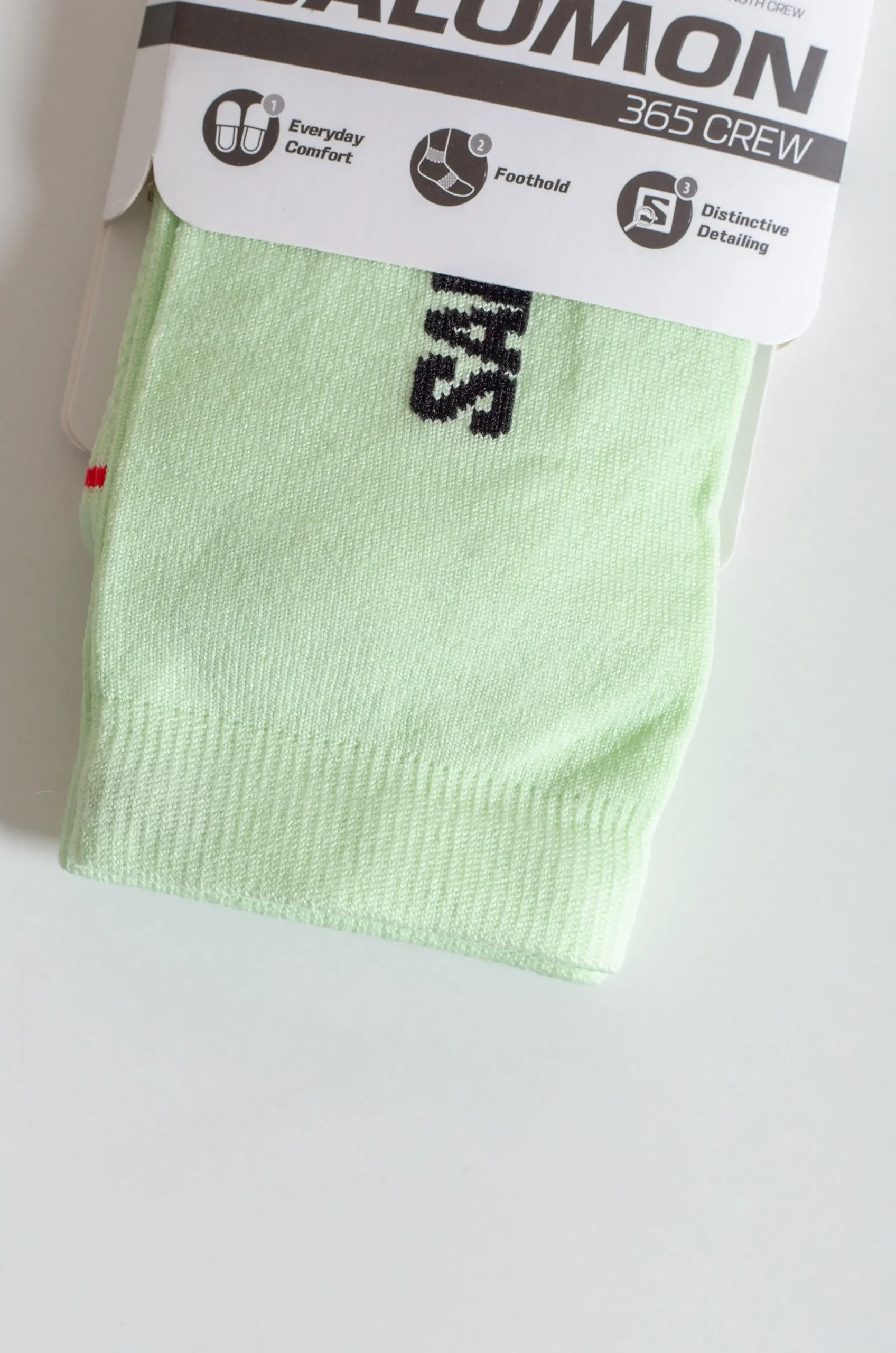Salomon - Socks 365 Crew Lime - Cream/Black