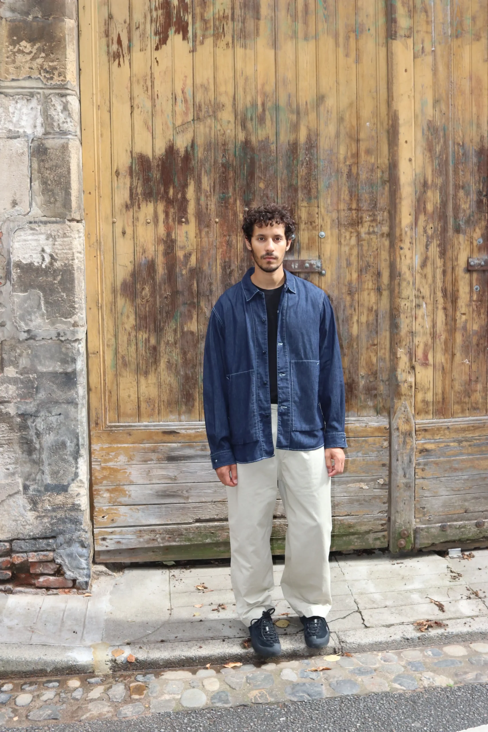 Sage De Cret - 5OZ Uneven Yarn Denim Shirt Jacket 31-50-6210 - Navy