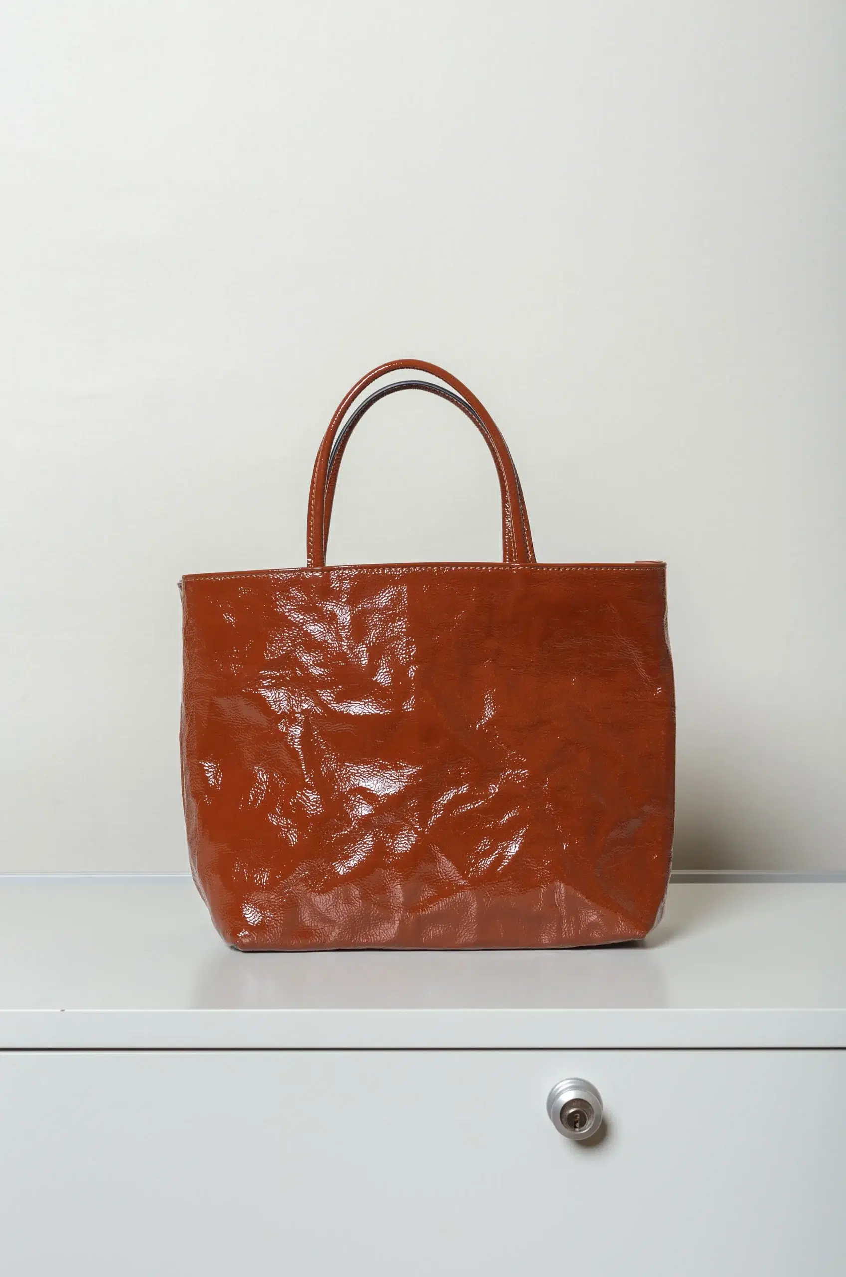 Zilla - Naplak Leather Mini City Shopper 369 LAK - Castagna