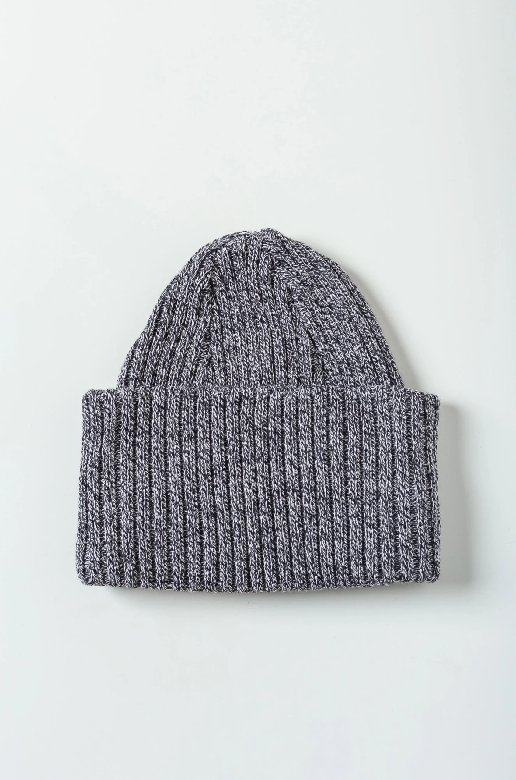 Batoner - SOLID WOOL KNIT CAP - IVORYxBLACK