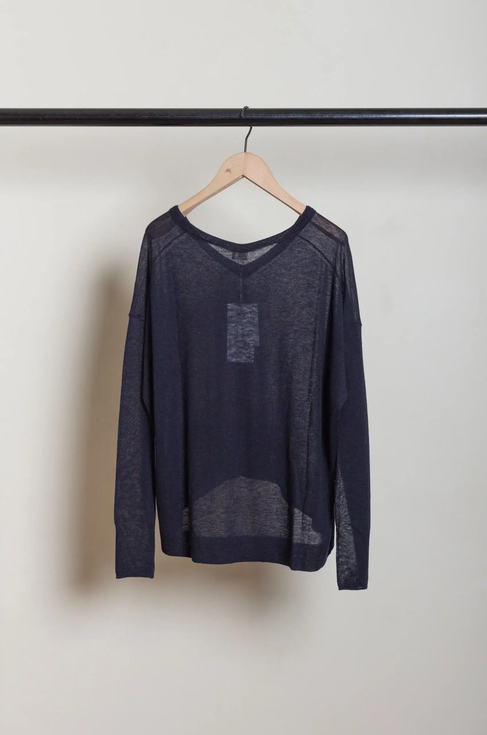 C.T. Plage - Ladies v-neck longsleeve pullover CT24305N-75 - B.NAVY