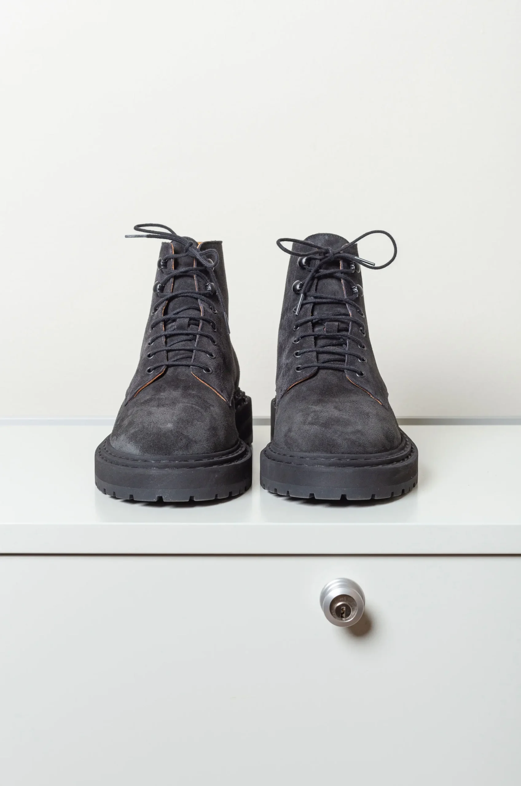 LEGRES - Workboot In Suede - Black