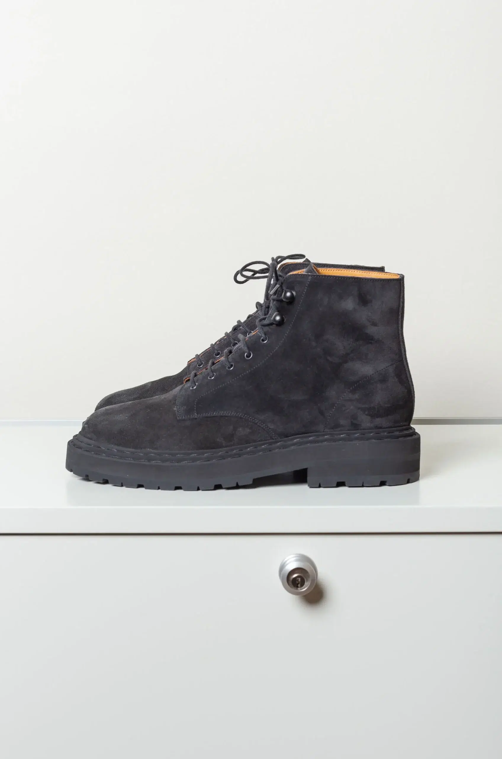 LEGRES - Workboot In Suede - Black