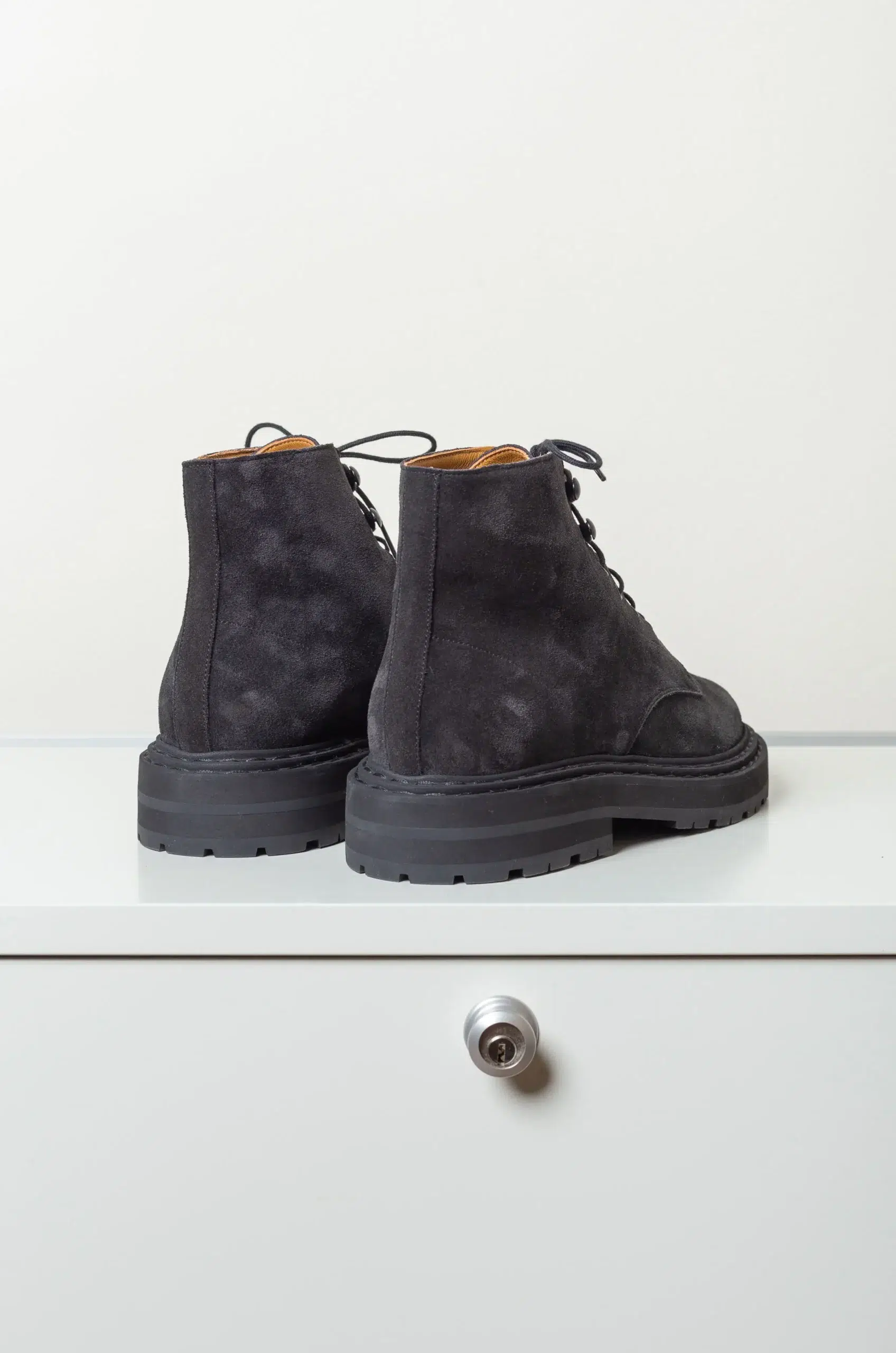 LEGRES - Workboot In Suede - Black