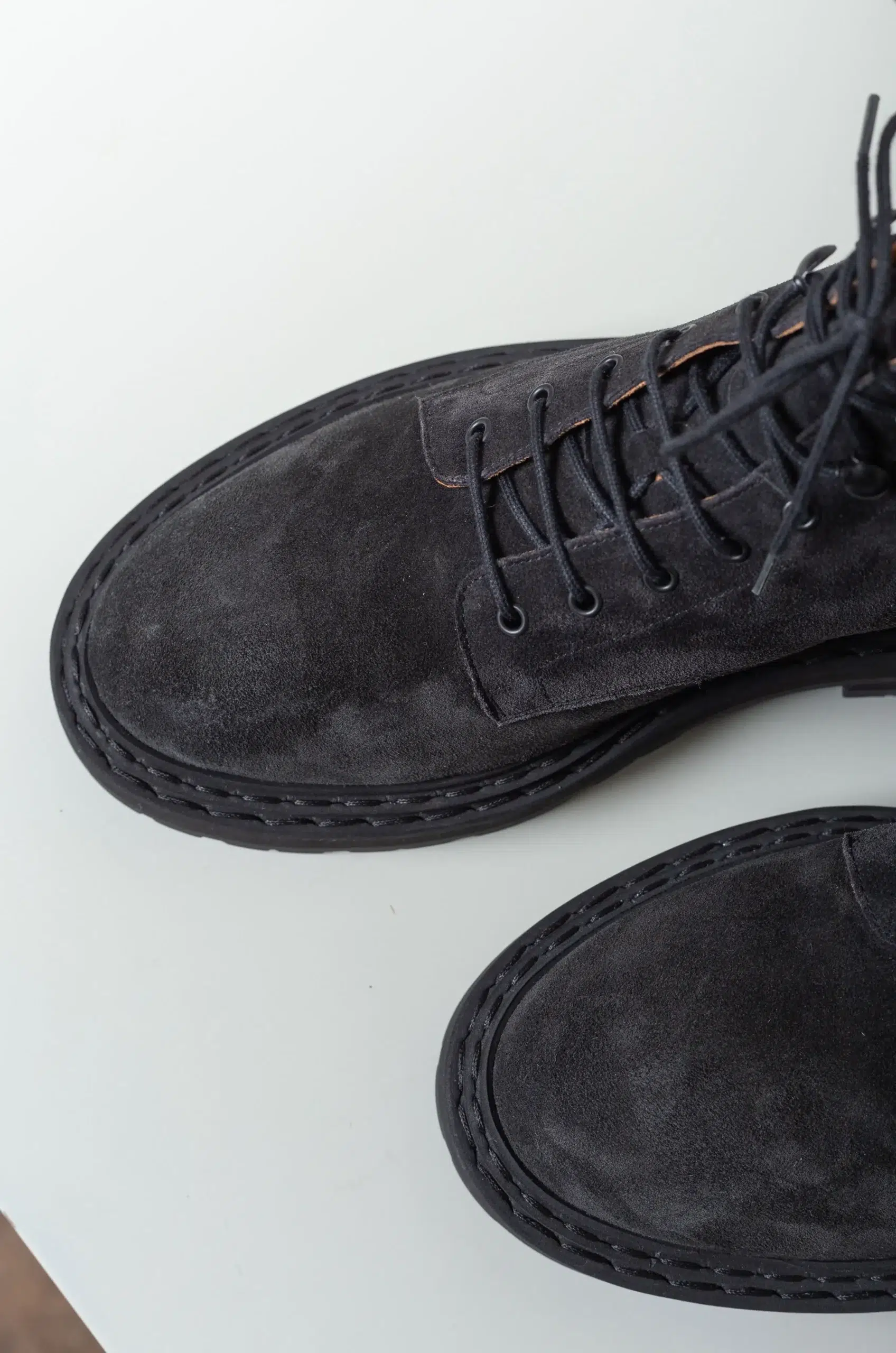 LEGRES - Workboot In Suede - Black