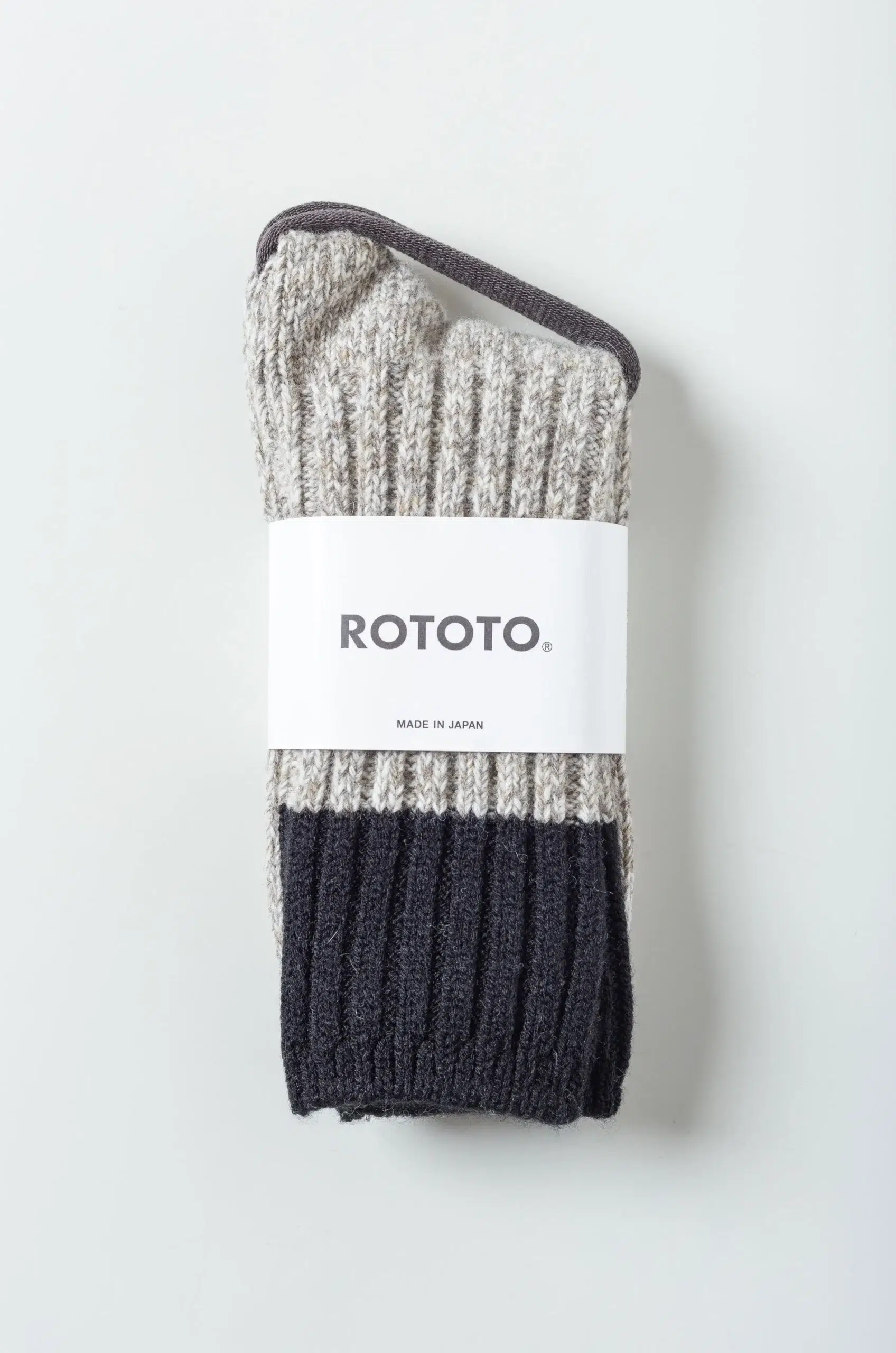 Rototo - MERINO WOOL RAGG SOCKS R1536 - BLACK