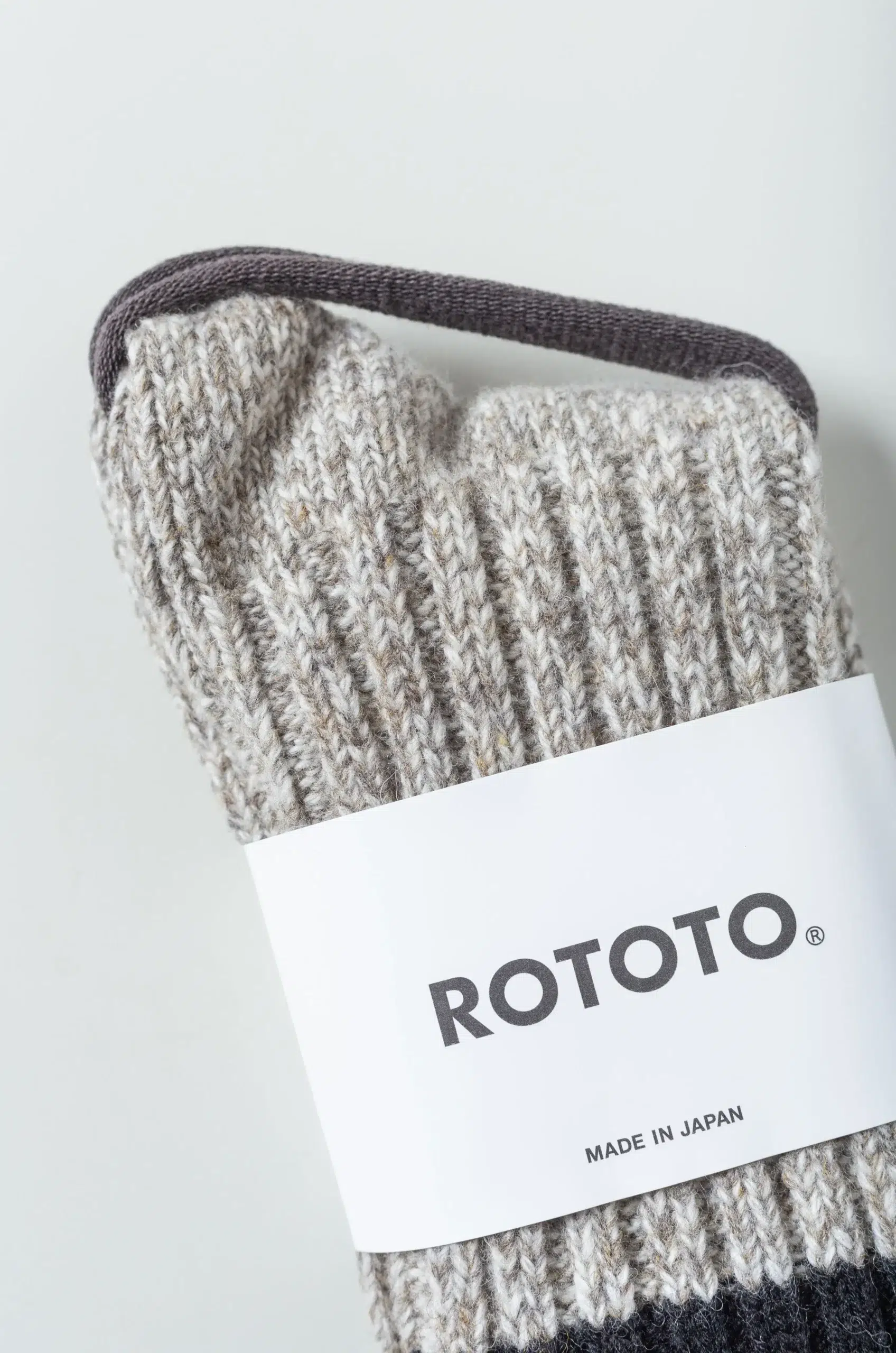 Rototo - MERINO WOOL RAGG SOCKS R1536 - BLACK