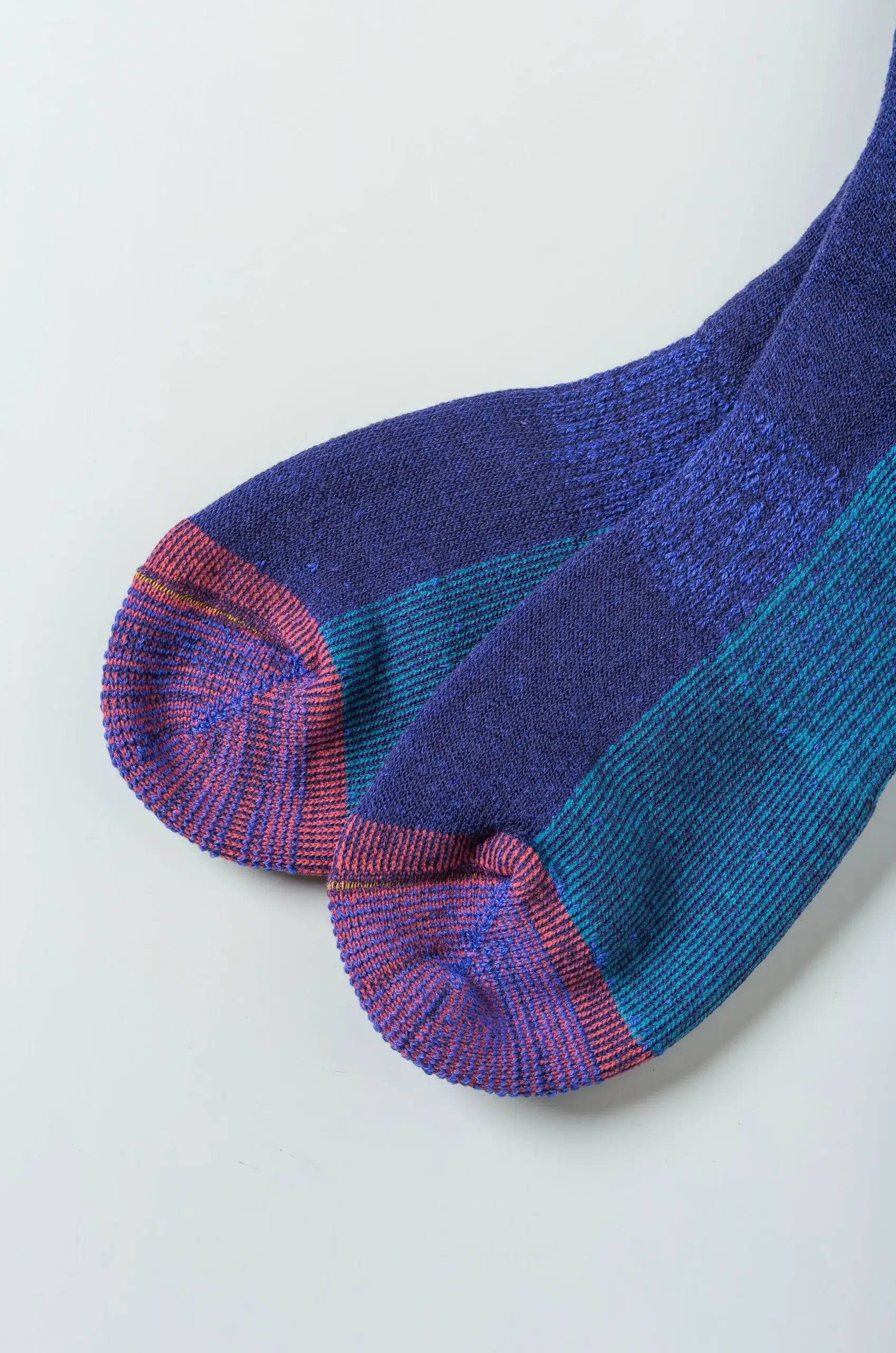 Rototo - DOUBLE FACE MERINO PILE SOCKS R1632 - D.BLUE