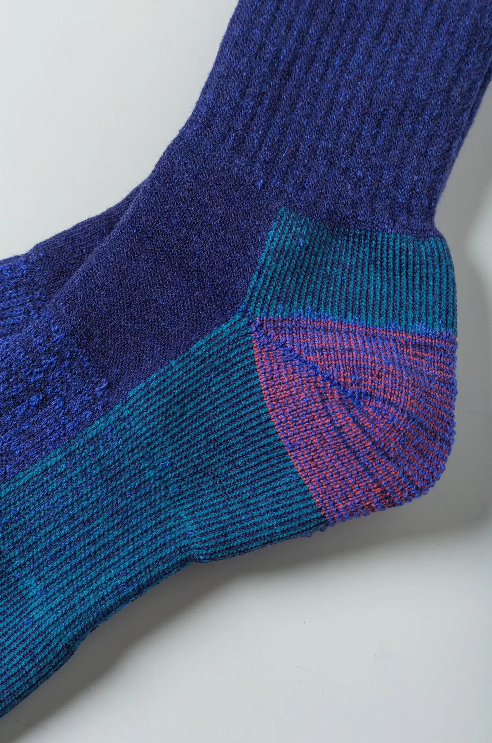 Rototo - DOUBLE FACE MERINO PILE SOCKS R1632 - D.BLUE