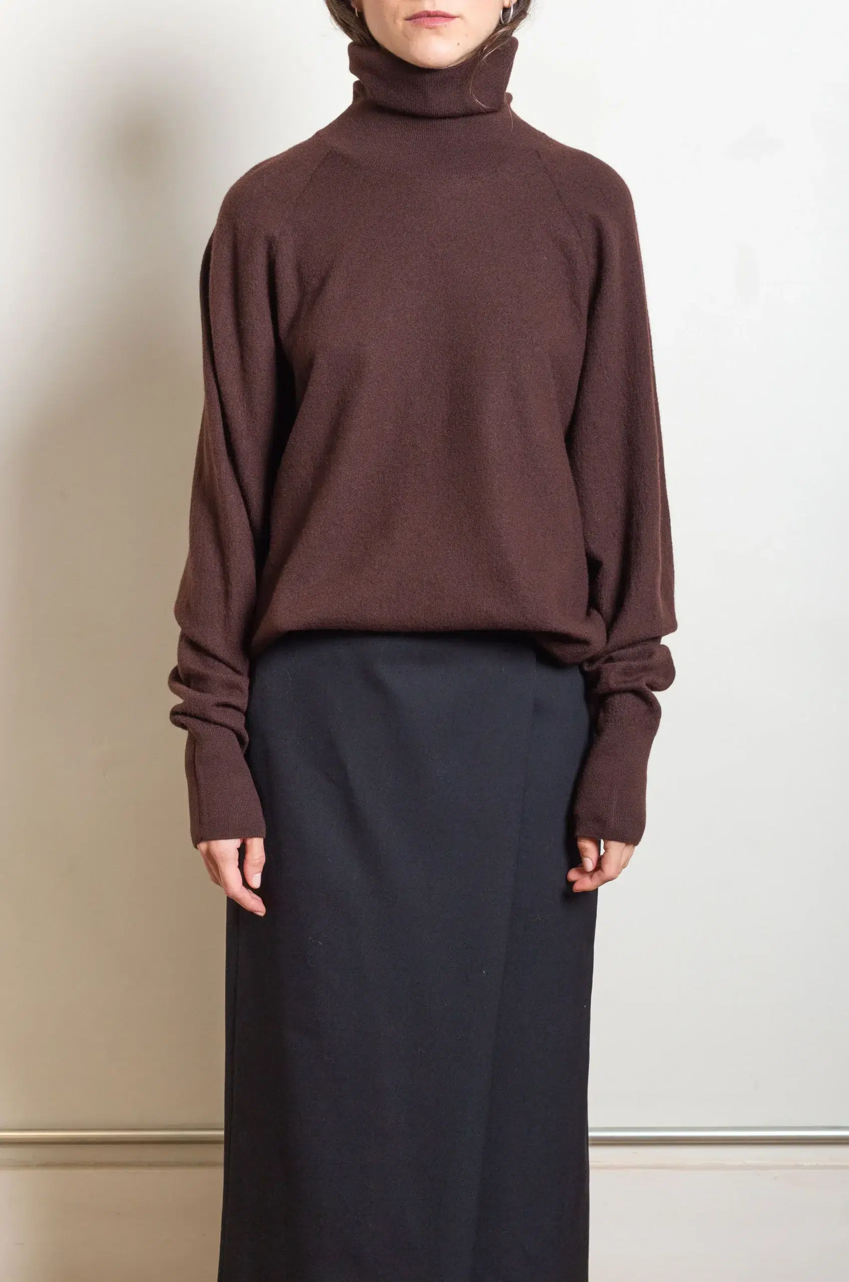 Ylève - ULTARAFINE MERINO WOOL MILLED KN P/O - BURGUNDY