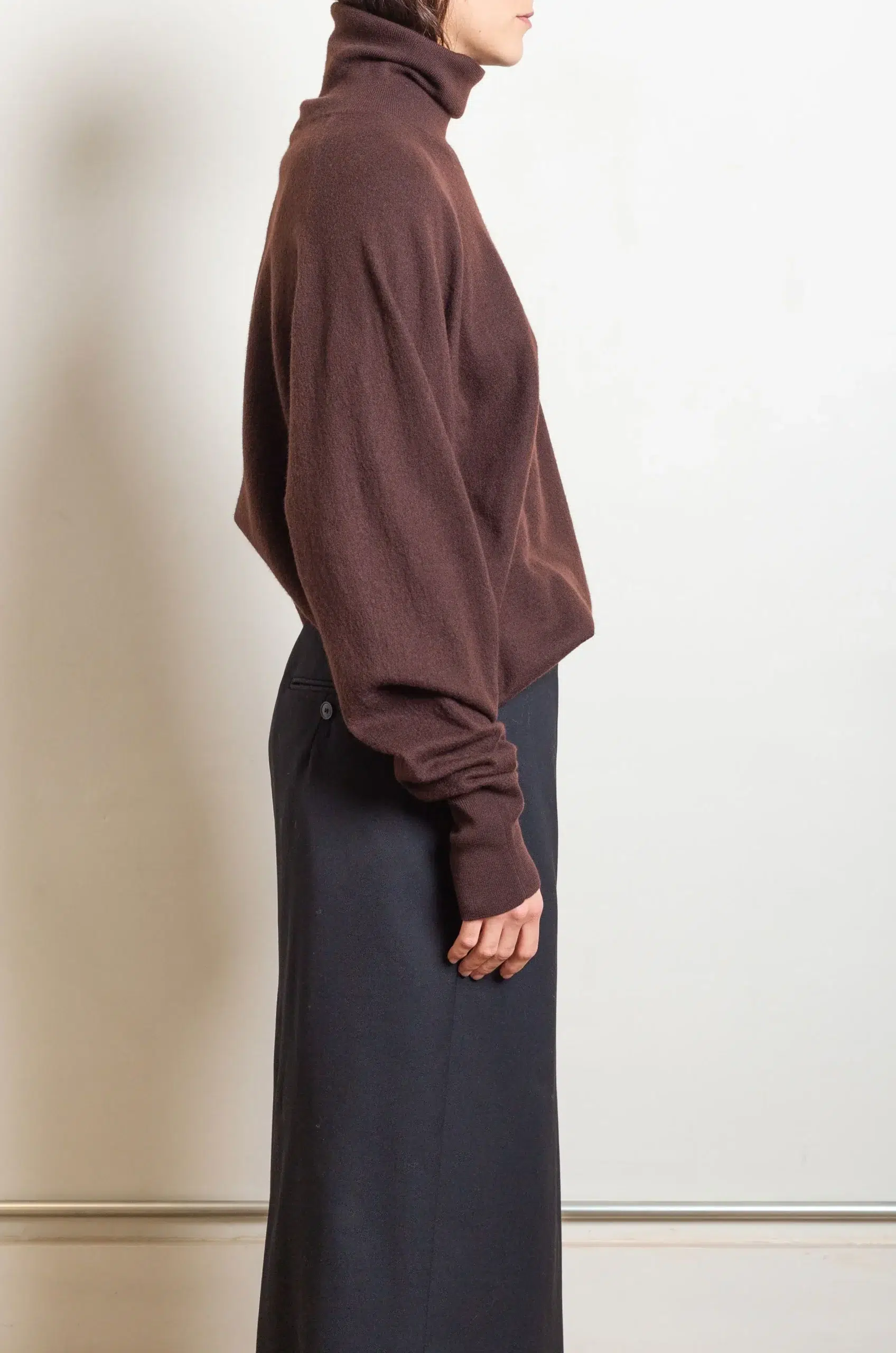 Ylève - ULTARAFINE MERINO WOOL MILLED KN P/O - BURGUNDY