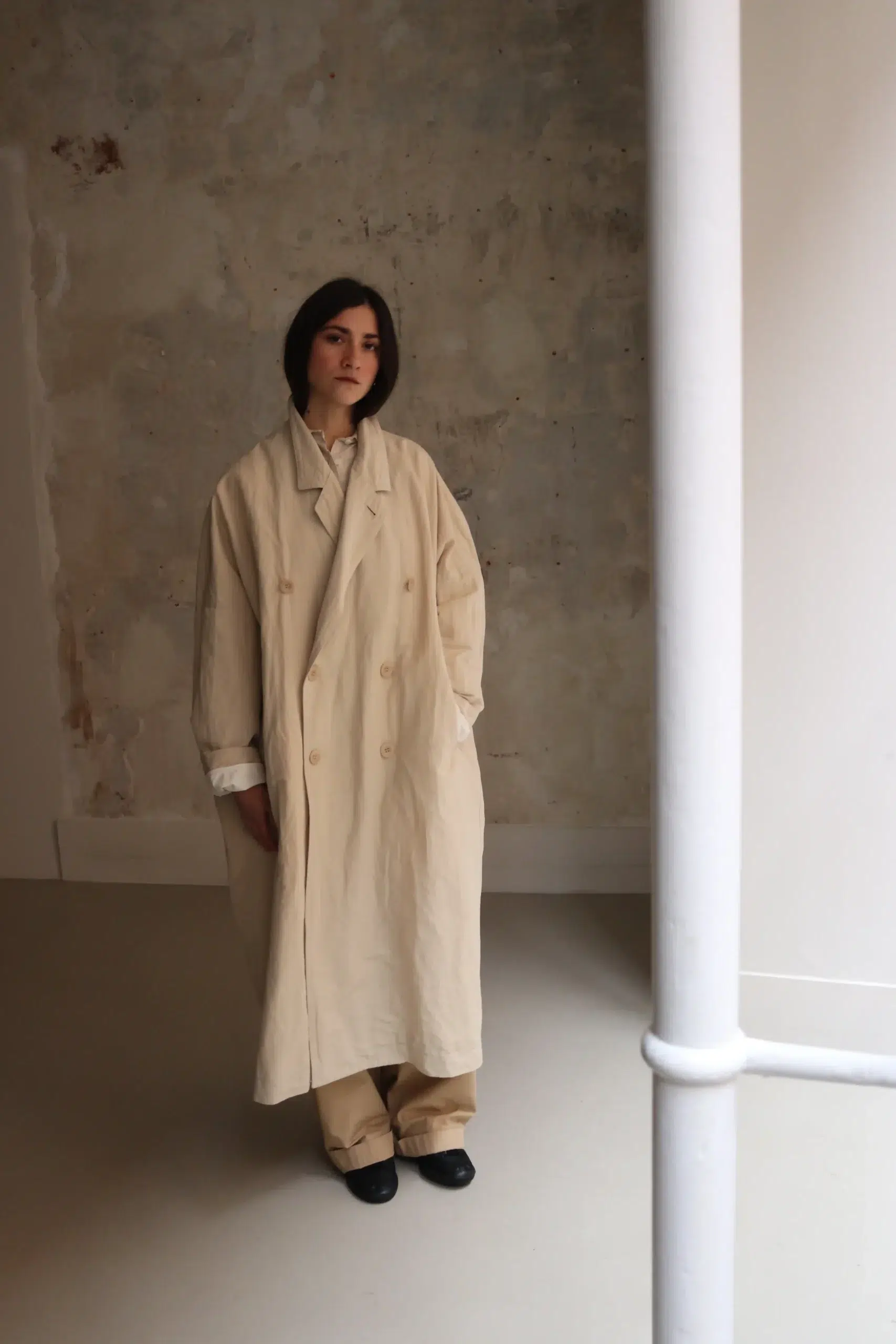 Casey Casey - FRANCIS COAT RUGGER1 26HM242 - IVORY