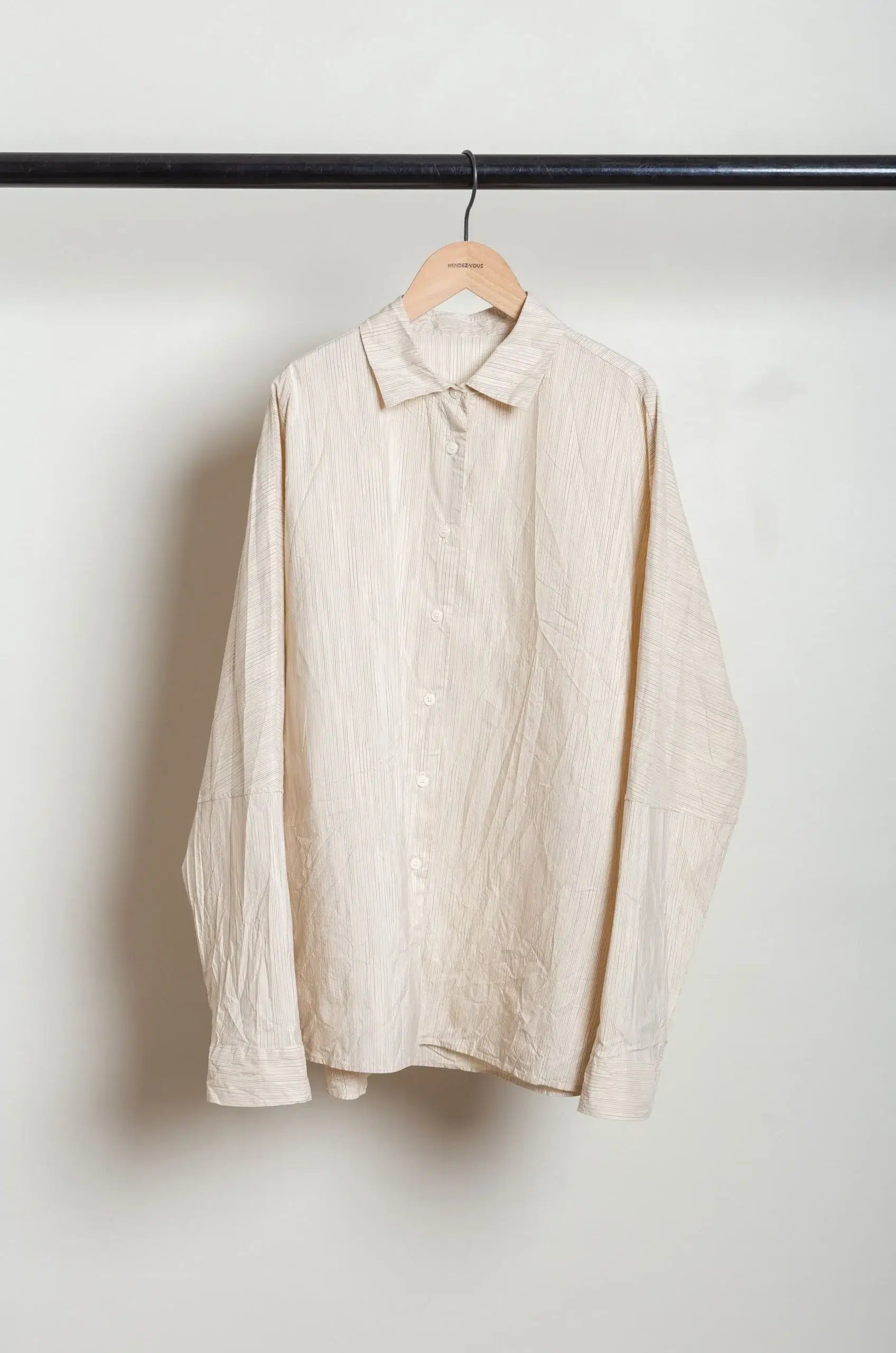 Casey Casey - WAGA LS SHIRT WIND STRIPE 26FC423 - NAT STRIPE
