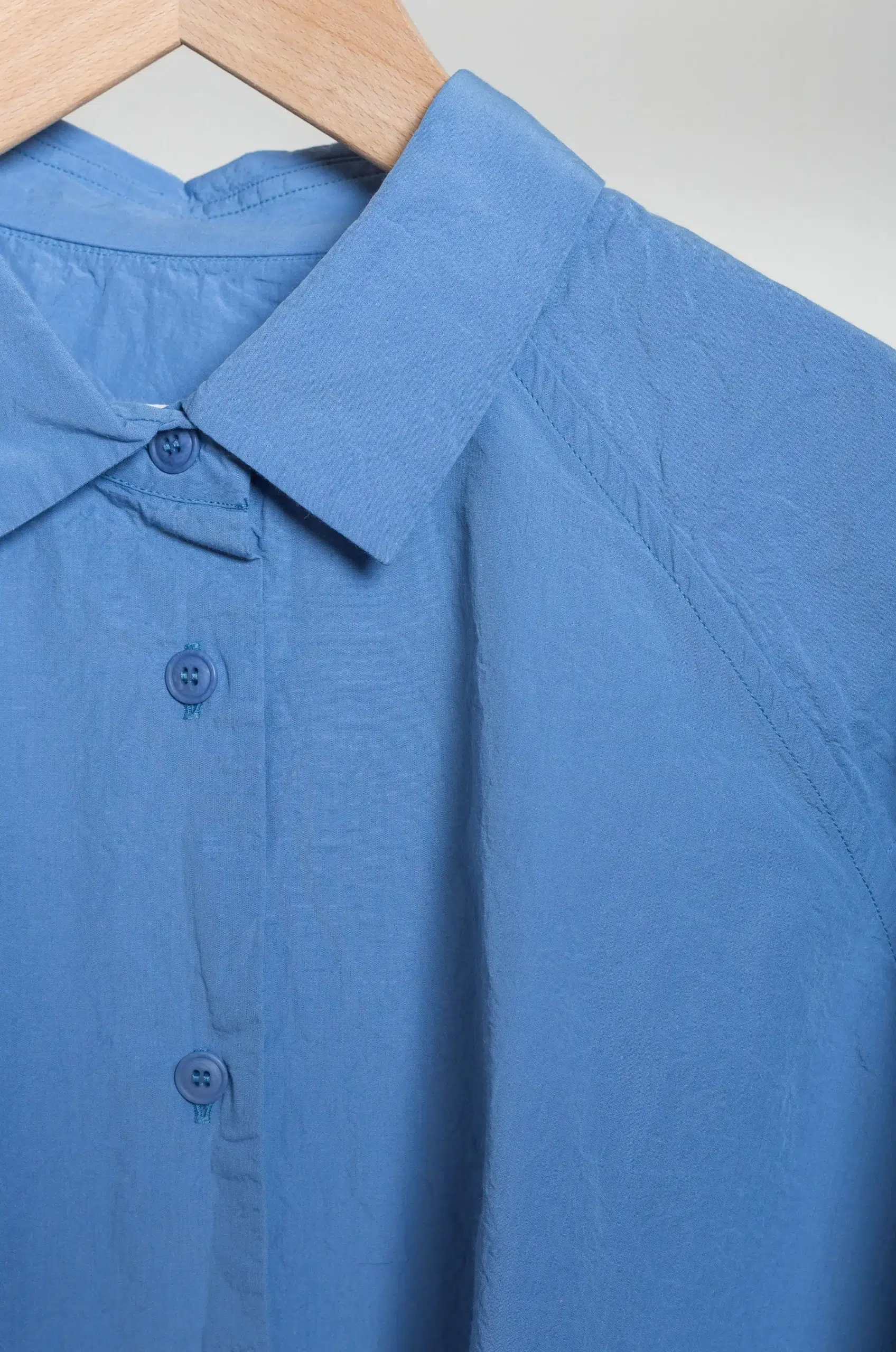 Casey Casey - DRAYS TRAVAIL SHIRT CHALK POPLIN 26FC428 - L BLUE